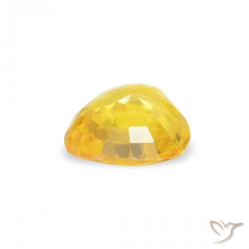 Safira Abelha Amarela Natural 0.40ct, Coração, VS