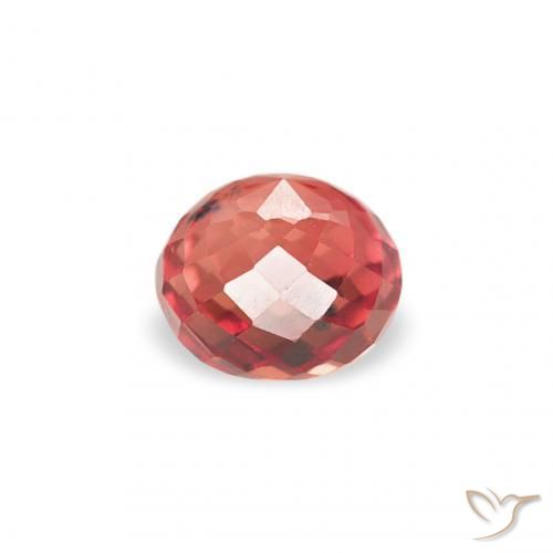Safira Vermelho brilhante Natural 0.36ct, Redondo, VS