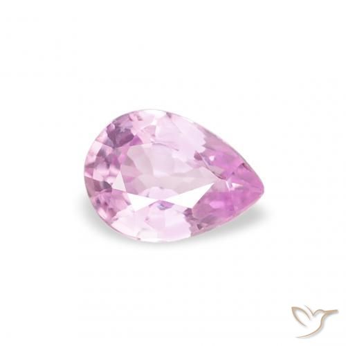 Safira Rosa brilhante Natural 0.24ct, Formato de pêra, VVS-VS