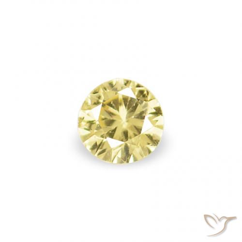 1.88ctw Natural Luz amarela Safira, Redondo, VVS-VS