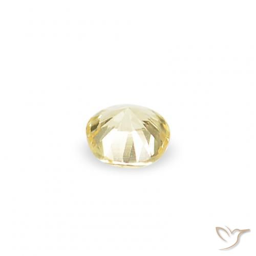 Pedras preciosas de Safira Luz amarela natural de 1.54 ct, Redondo, VVS-VS