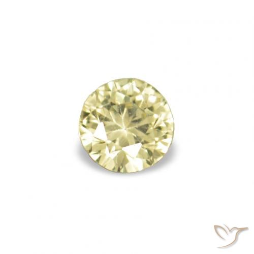 1.53ctw Medium Light-Yellow Safira, Redondo, VVS-VS