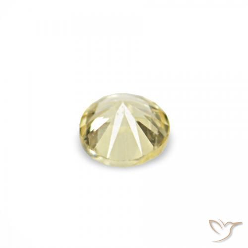 Pedras preciosas de Safira Amarelo Claro Laguna natural de 1.53 ct, Redondo, VVS-VS