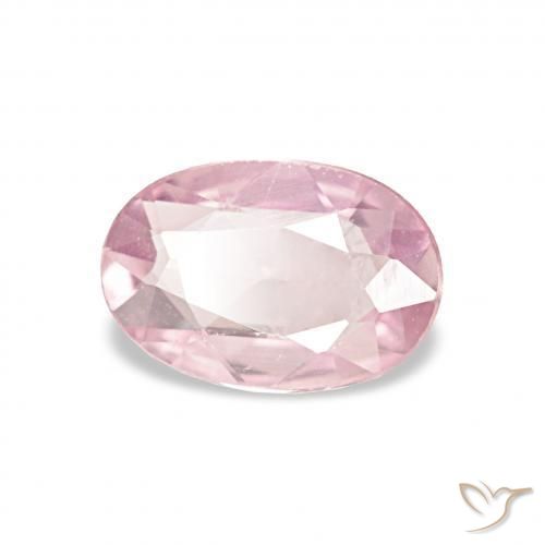 Safira Coral Rosa Natural 0.43ct, oval, VVS