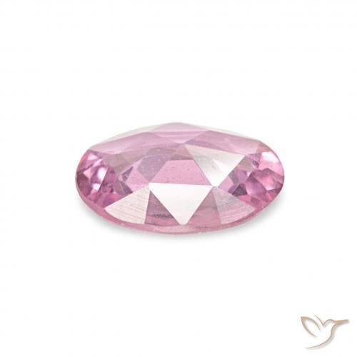 Safira Rosa bem claro Natural 0.41ct, oval, VS