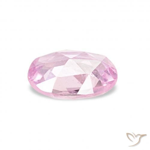 Safira Luz rosa Natural 0.52ct, oval, VS