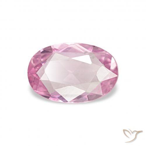 Safira Rosa chiclete Natural 0.48ct, oval, VVS