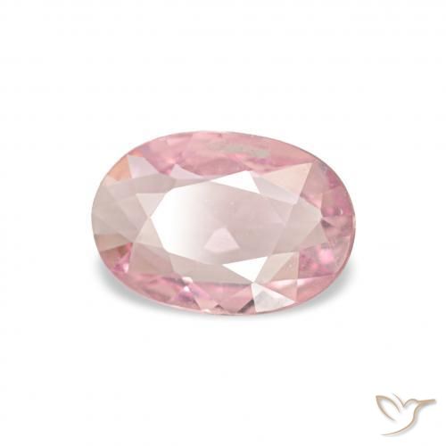Safira rosa rosa Natural 0.38ct, oval, VVS