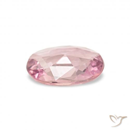Safira rosa rosa Natural 0.38ct, oval, VVS