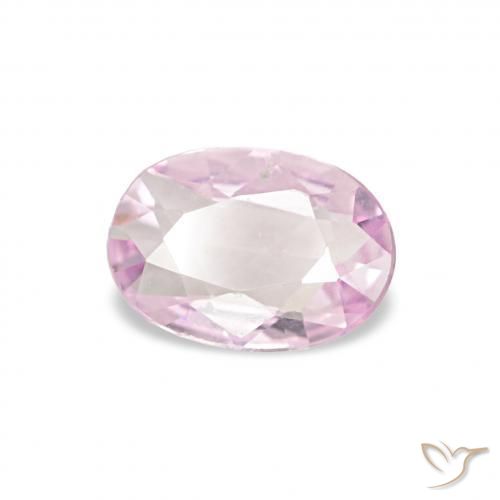 Safira Luz rosa Natural 0.38ct, oval, VVS