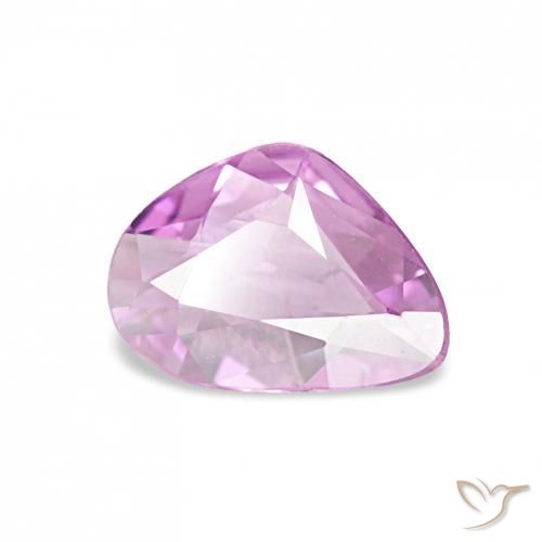 Safira Roxo rosado Natural 0.49ct, Chique, VVS