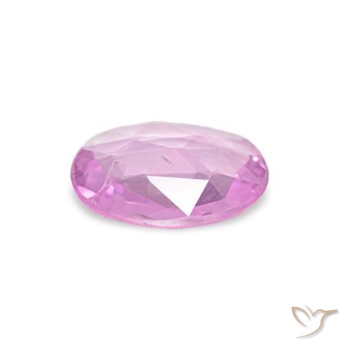 Safira roxo médio Natural 0.43ct, oval, VVS-VS
