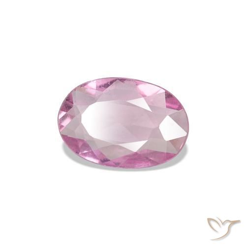 Safira Rosa bem claro Natural 0.31ct, oval, VVS-VS
