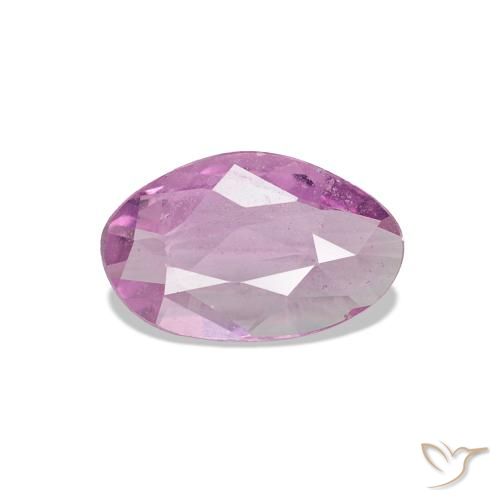 Safira Roxo rosado Natural 0.48ct, Chique, VS