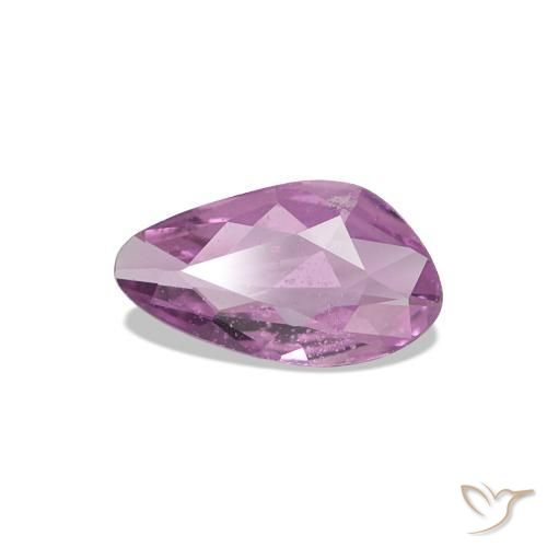 Safira Roxo rosado Natural 0.44ct, Chique, VS