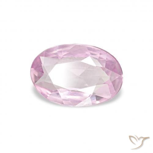Safira rosa médio Natural 0.41ct, oval, VVS