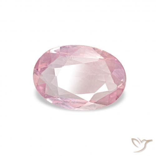Safira Rosa Chiclete Claro Natural 0.40ct, oval, VVS-VS