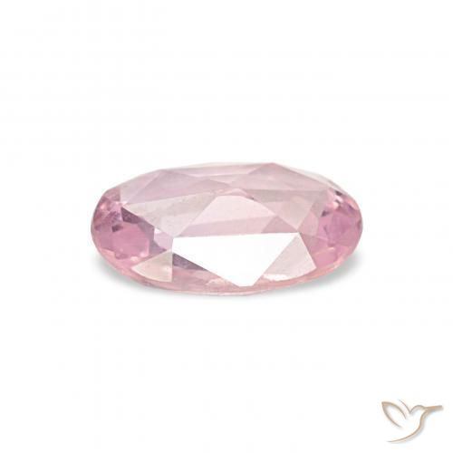 Safira Rosa Chiclete Claro Natural 0.40ct, oval, VVS-VS