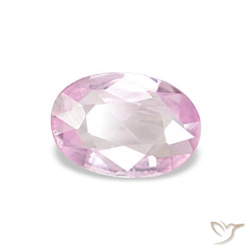 Safira rosa médio Natural 0.42ct, oval, VS
