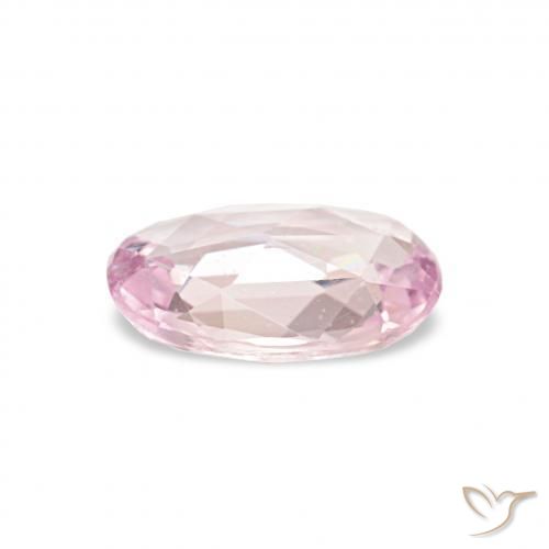 Safira Rosa bem claro Natural 0.38ct, oval, VS