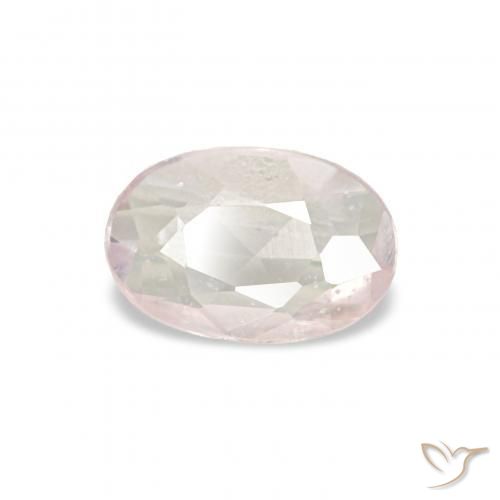 Safira Rosa bem claro Natural 0.30ct, oval, VS