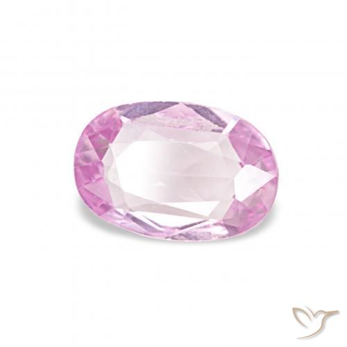 Safira rosa médio Natural 0.41ct, oval, VS