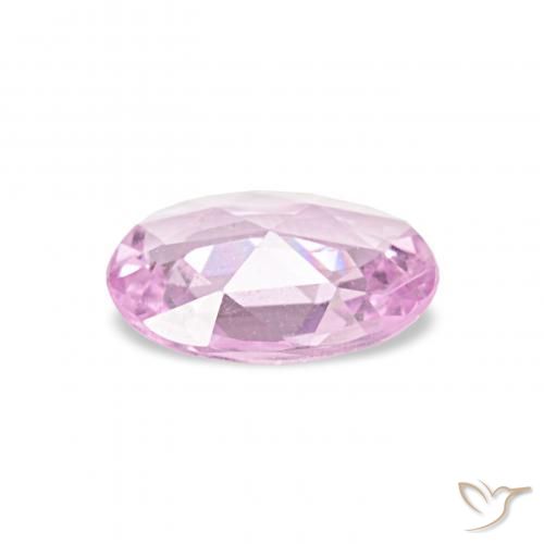 Safira Rosa bem claro Natural 0.40ct, oval, VS