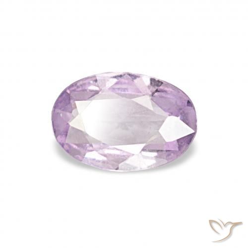 Safira Roxo muito claro Natural 0.35ct, oval, VS