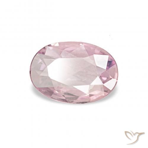 Safira Luz rosa Natural 0.40ct, oval, VVS-VS