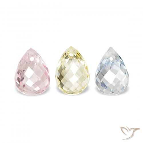 Pedras preciosas de Safira Multicolorido natural de 1.98 ct, Briolette, VS