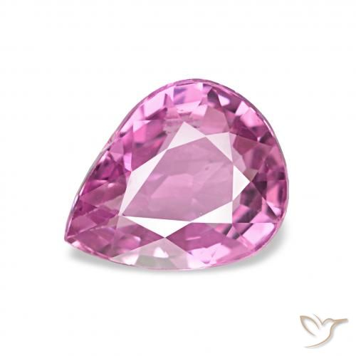 0.97ct Roxo Rosa Safira, Formato de pêra, VVS-VS
