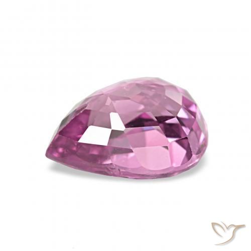 Safira Roxo Rosa Natural 0.97ct, Formato de pêra, VVS-VS