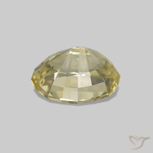 Safira Luz amarela Natural 1.40ct, oval, VS