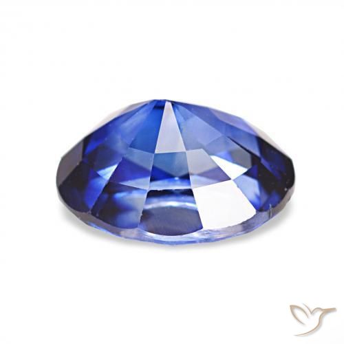 Safira azul real Natural 2.02ct, oval, VVS