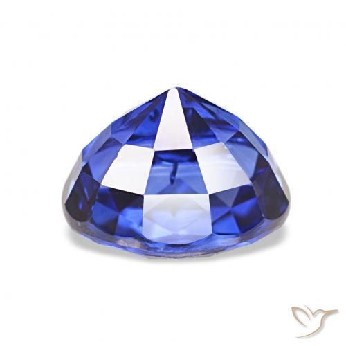 Safira azul real Natural 2.14ct, oval, VVS