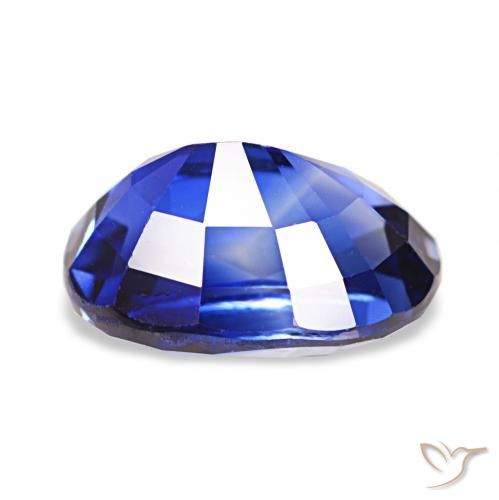 Safira azul real Natural 2.14ct, oval, VVS