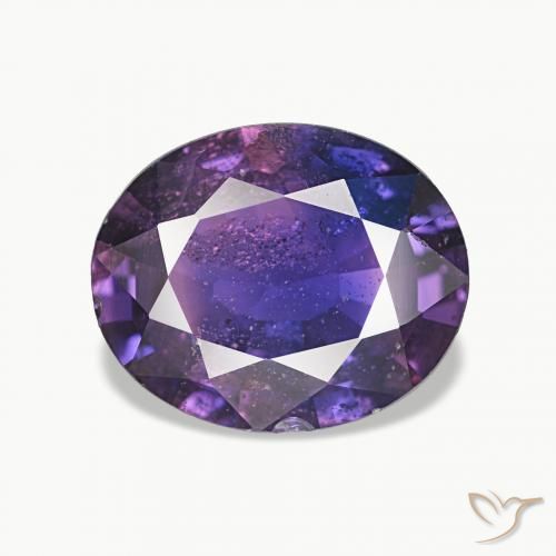 Safira Roxo Intenso Natural 2.34ct, oval, VS-SI