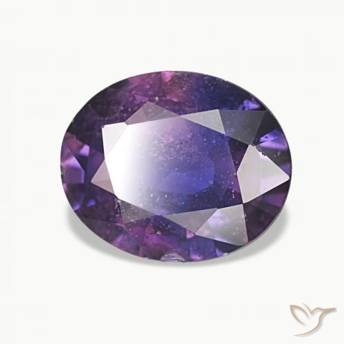Safira Roxo Intenso Natural 2.34ct, oval, VS-SI