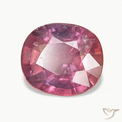 Safira Vermelho roxo Natural 1.88ct, oval, VS-SI