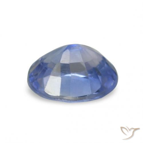 Safira Azul marinho médio Natural 0.53ct, Corte Oval, VVS-VS