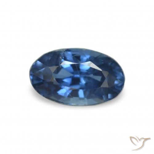 Safira Azul-marinho Natural 0.33ct, Corte Oval, VVS-VS