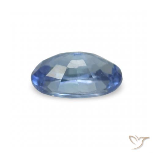 Safira azul natural 0,28ct, corte oval, VVS-VS