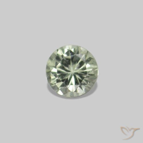 Pedras preciosas de Safira verde quente natural de 2.24 ct, Redondo, VS