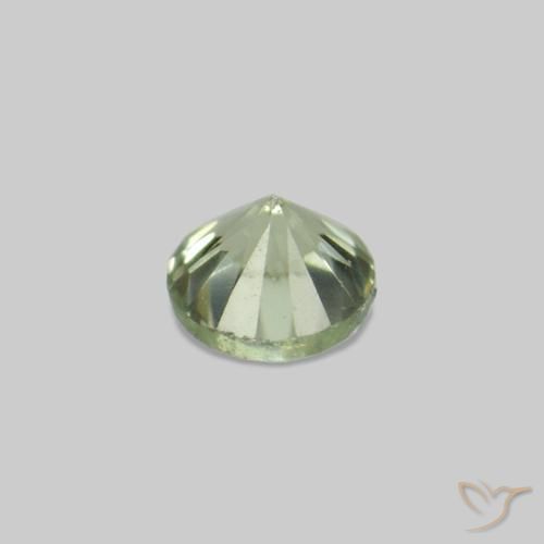 Pedras preciosas de Safira Verde pálido natural de 2.25 ct, Redondo, VS