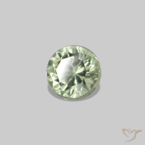 Pedras preciosas de Safira Verde Pêra Claro natural de 2.25 ct, Redondo, VS