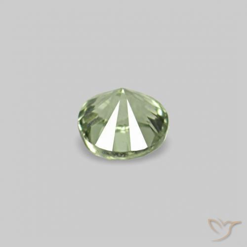 Pedras preciosas de Safira Verde muito claro natural de 2.26 ct, Redondo, VS