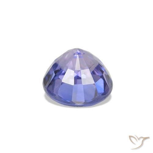 Safira Azul Violeta Intenso Natural 0.77ct, Redondo, VVS-VS