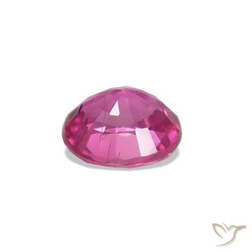 Safira Rosa escuro Natural 0.62ct, Corte Oval, VS