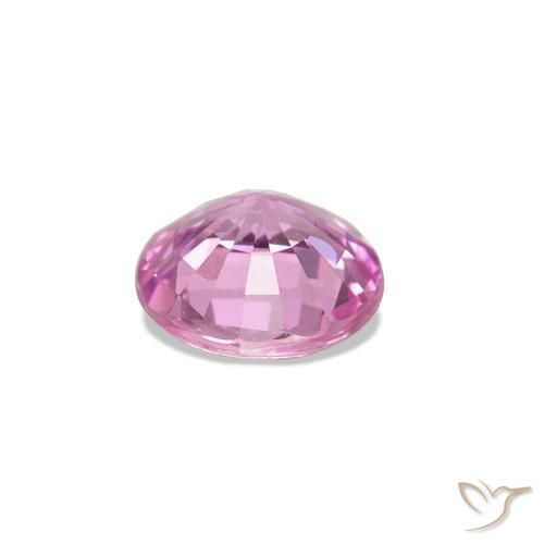 Safira Roxo Real Claro Rosa Natural 0.51ct, Redondo, VS