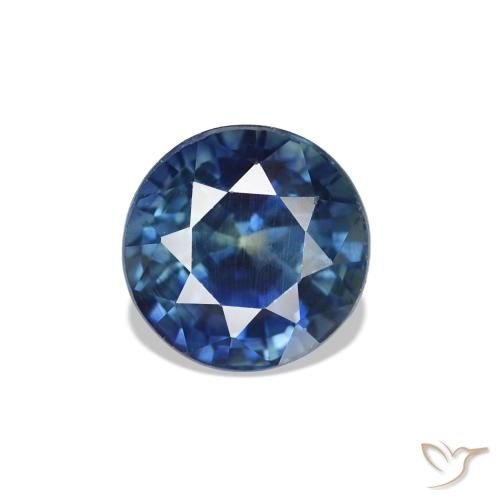 Safira Azul-marinho Natural 1.32ct, Corte Redondo, VVS-VS